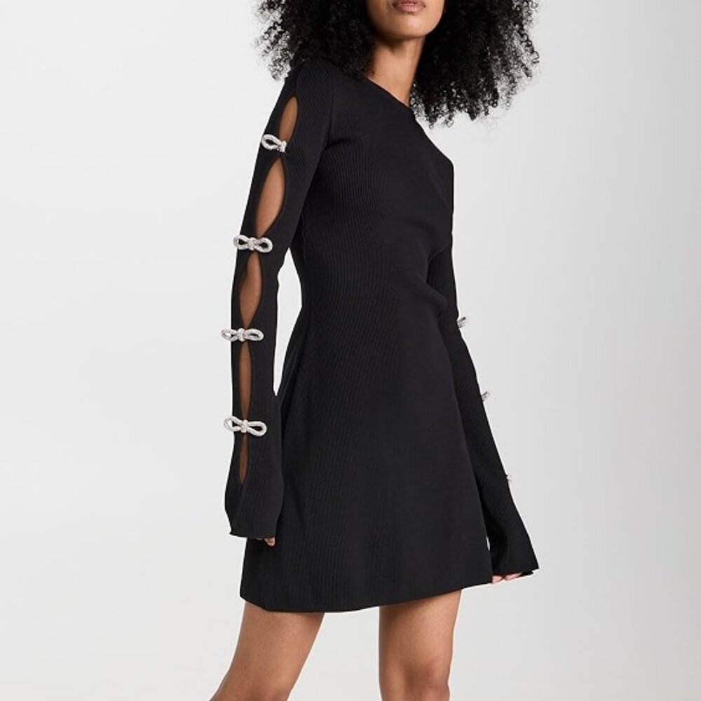 Mach & Mach Mach & Mach Bow Detailed Knitted Dres… - image 1